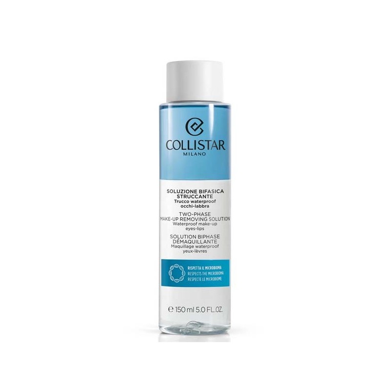 Collistar Face Two-Phase Make-Up Removing Solution Waterproof Eyes-Lips 150ml