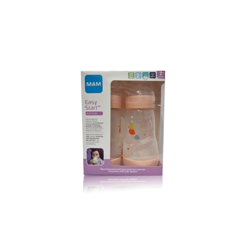 Mam Anticolic Bottle Pink X2 2M + 260ml 776276