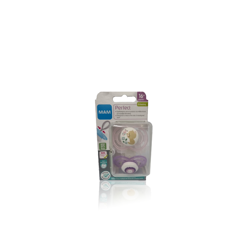 Mam Perfect Soother 16 + Double Pack Pink 776534