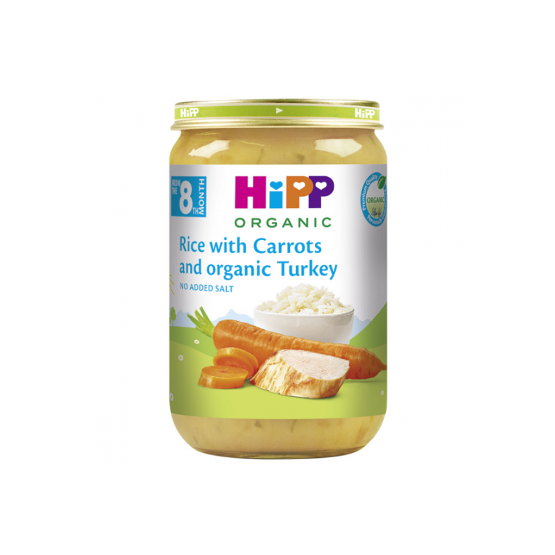 Hipp Rice/Carr/Turk 220g-Bio