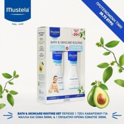 Mustela Baby Set Cleansing Gel 500ml & Body Lotion 300ml (-20%)