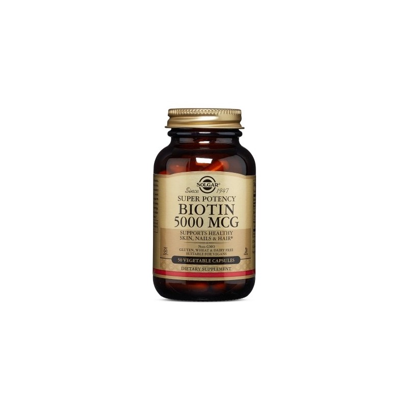 Solgar Biotin 5000mg 50 Capsules