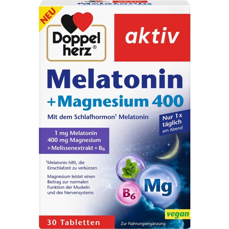 Doppelherz Melatonin + Magnesium 400 30 Tablets