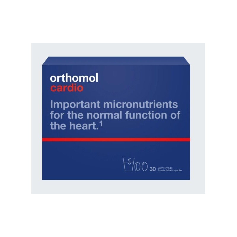 Orthomol Cardio Powder & Tablets & Capsules 30Days