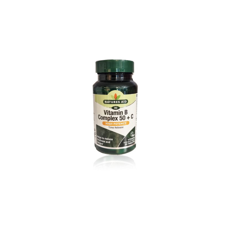 Nature's Aid Vitamin B Complex 50mg + C 30 Tablets
