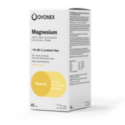 Ovonex Magnesium Bis-Glycinate + B1, B6 Lemon, 124g