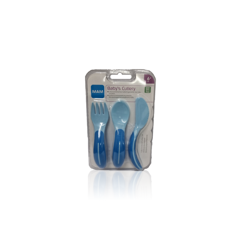 Mam Spoon Fork Knife 6M + Blue 776306