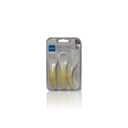 Mam Spoon Fork Knife 6M + Yellow 776239