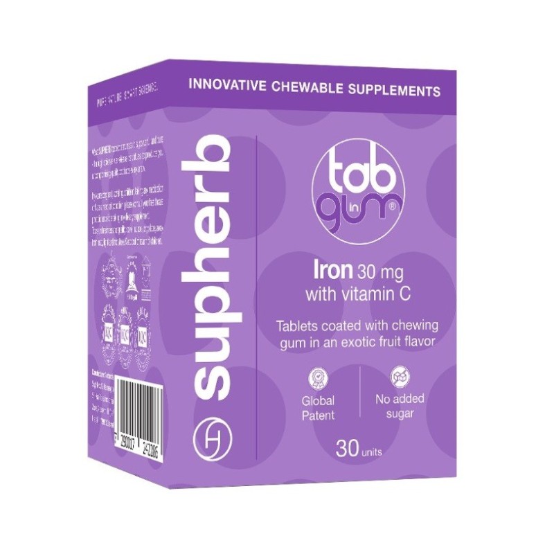 Supherb Tablet In Gum Iron 30 Tablets