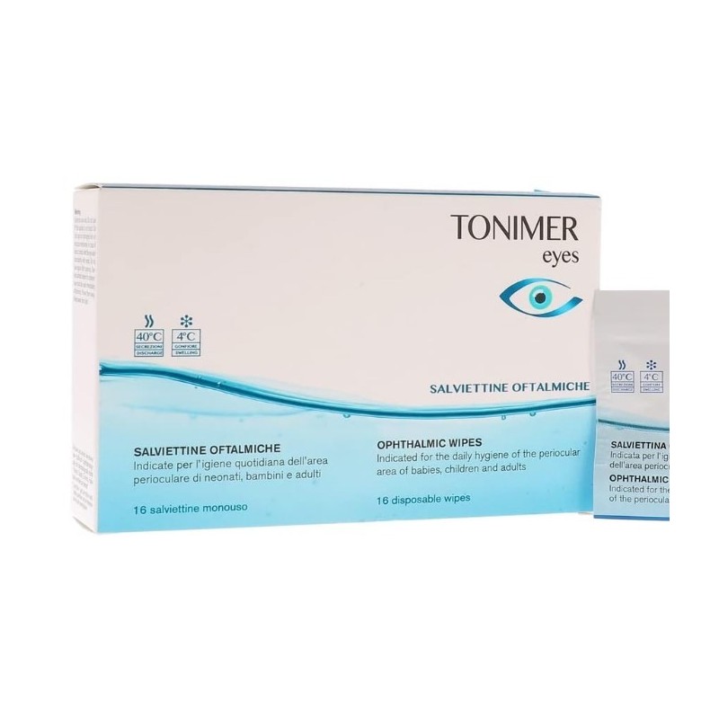 Tonimer Lab Ophthalmic Wipes 16'S