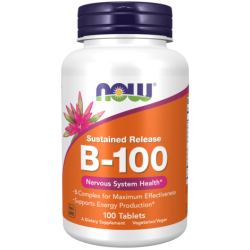 NOW Foods B-100 Sustained Release 100 Tablets