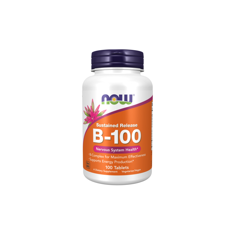 NOW Foods B-100 Sustained Release 100 Tablets