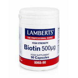 Lamberts Biotin 500mcg, 90 Capsules