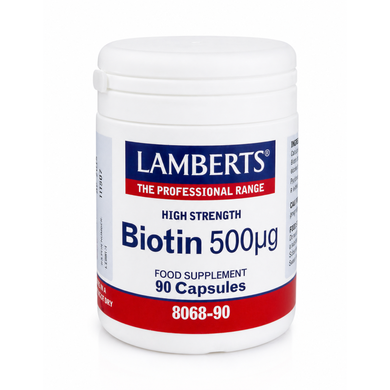 Lamberts Biotin 500mcg, 90 Capsules