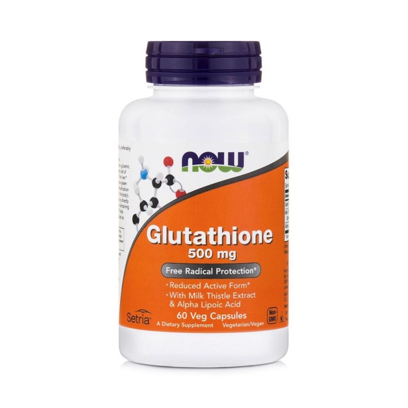 NOW Foods Glutathione 500mg, 60 Veg Capsules