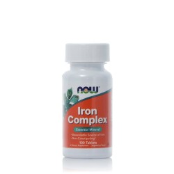 NOW Foods Iron Complex, 100 Tablets