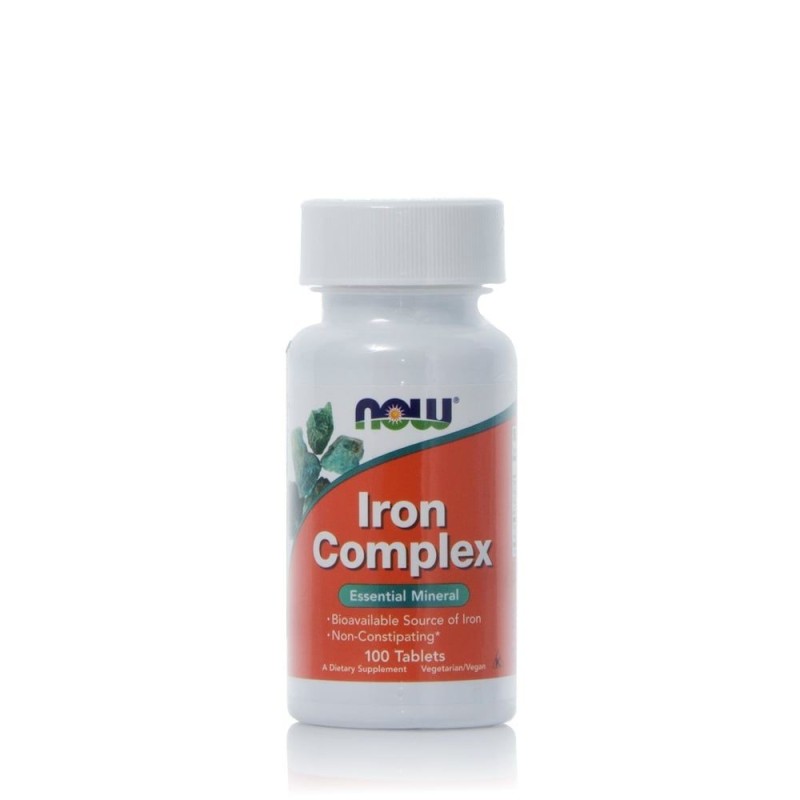 NOW Foods Iron Complex, 100 Tablets