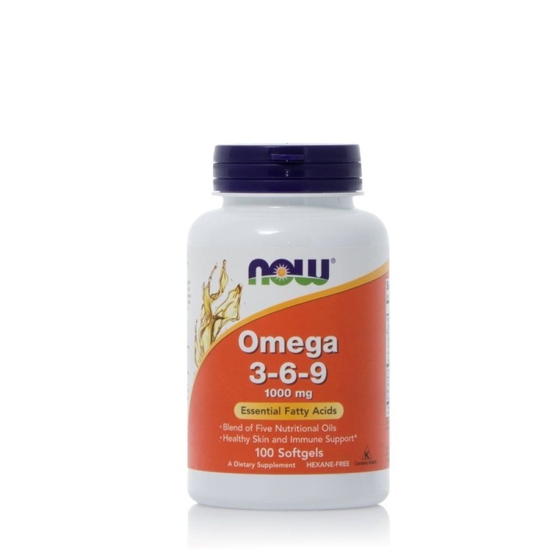 NOW Foods Omega 3-6-9 1000mg, 100 Softgels