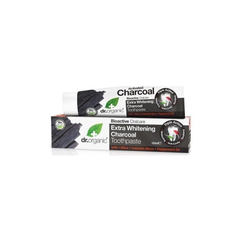 Dr. Organic Extra Whitening Charcoal Toothpaste 100ml