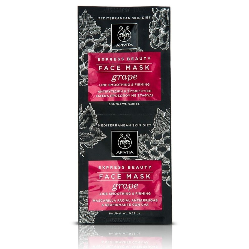 Apivita Grape Face Mask Anti-Aging Firming 2 x 8ml