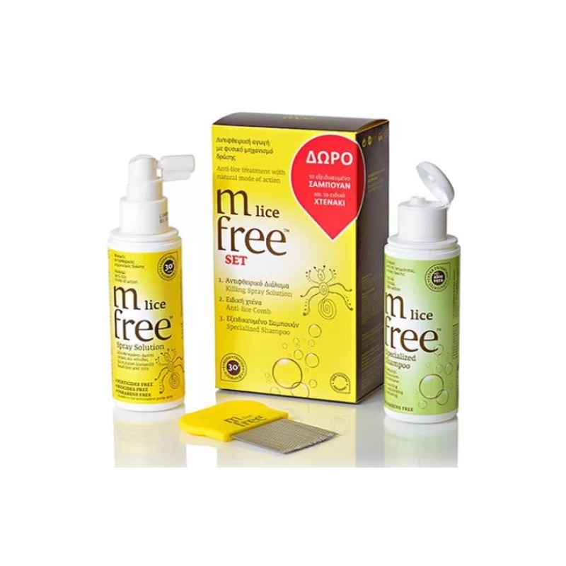 M-Free Lice Promo 200ml + Free Shampoo