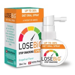 Amhes Pharma Offer Set With Losebig Diet Oral Spray Stop Snacking Grapefruit, 30ml & Diet Capsules, 90 Capsules, 1 Set