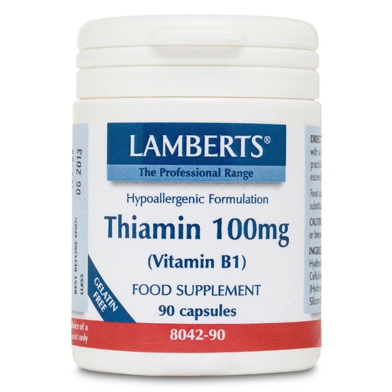 Lamberts Thiamin 100mg (Vitamin B1), 90 Capsules