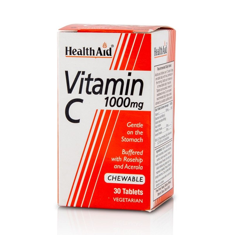 Health Aid Vitamin C 1000mg 30 Chewable Tablets