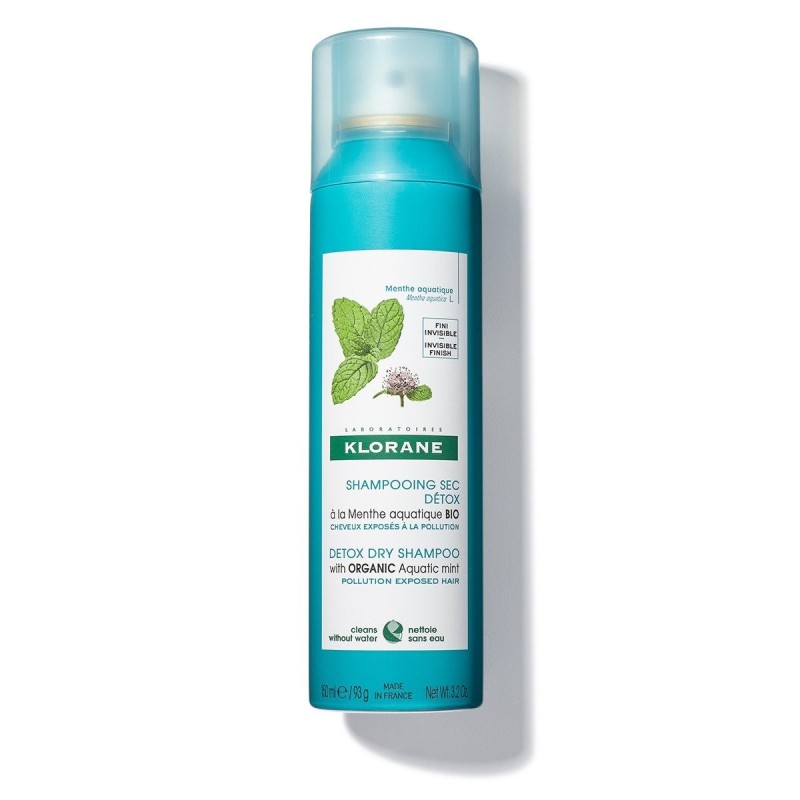 Klorane Detox Dry Shampoo Aquatic Mint 150ml