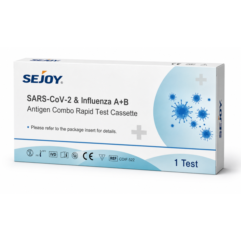 Sejoy Rapid Test 3 In 1 Covid / Flu A / Flu B 1pc