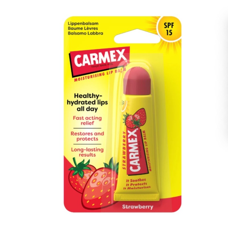 Carmex Lip Balm Strawberry Tube SPF15 10