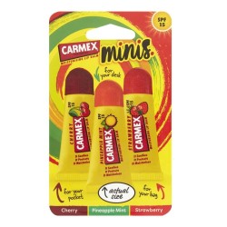 Carmex Minis Squeeze Tube 3-Pack SPF15