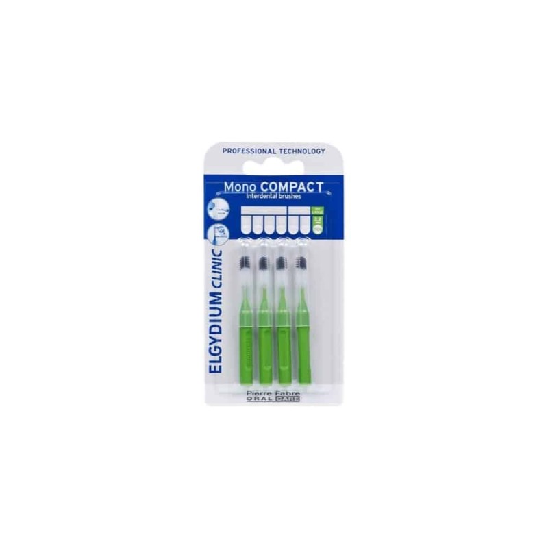 Elgydium Clinic Mono Compact 1.1Mm Interdental Brushes 4 Pcs