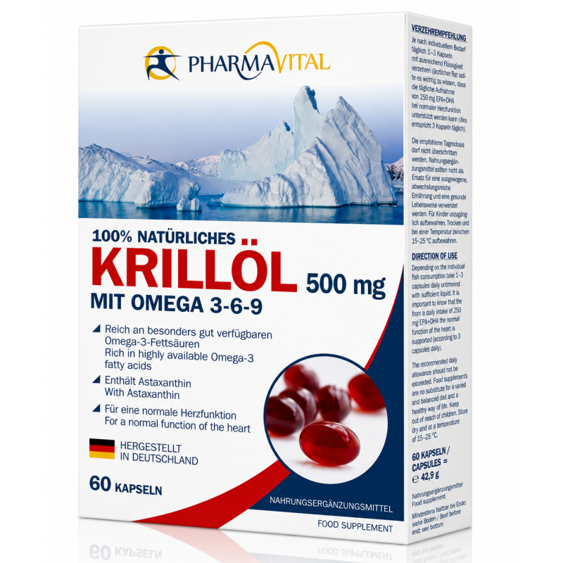 Pharmavital Krillol 500mg 60 Capsules