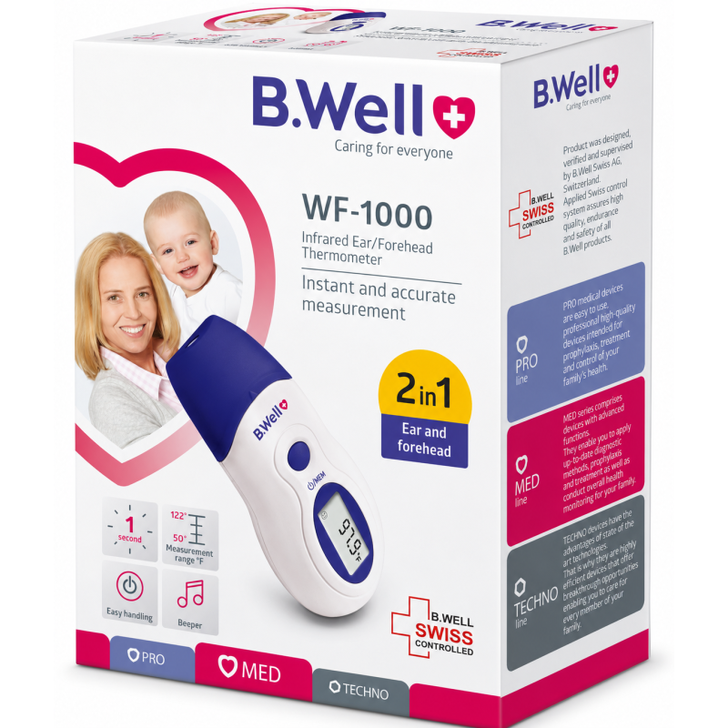 B Well Forehead/Ear Thermo Wf-1000