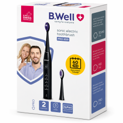 B.Well Pro-850 Black Replacement Brush Heads