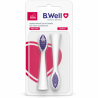 B.Well Med-870 White Replacement Brush Heads
