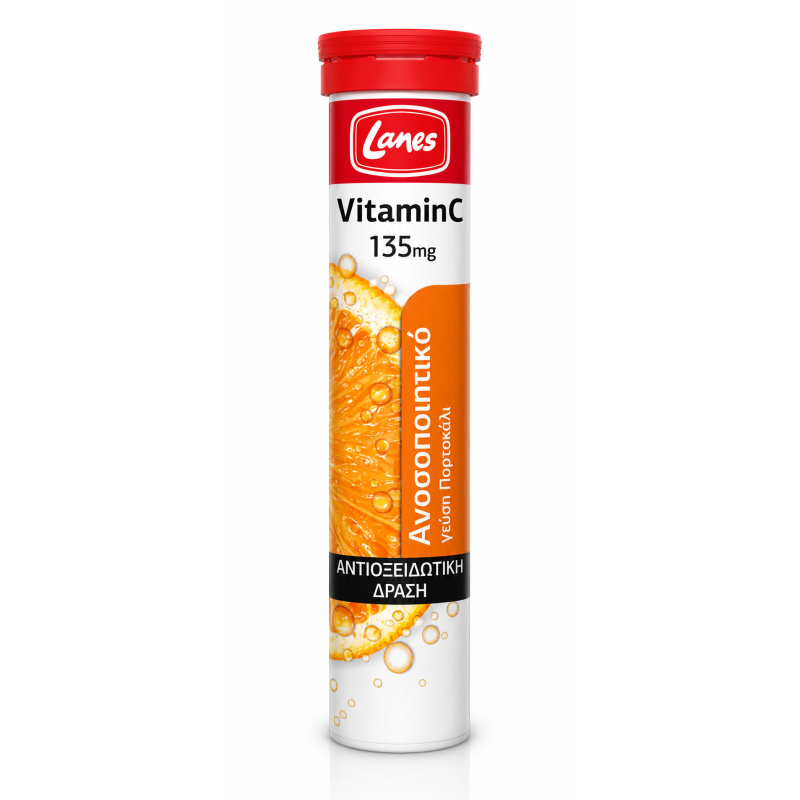 Lanes Vitamin C Orange 135mg 20tabs Efferv