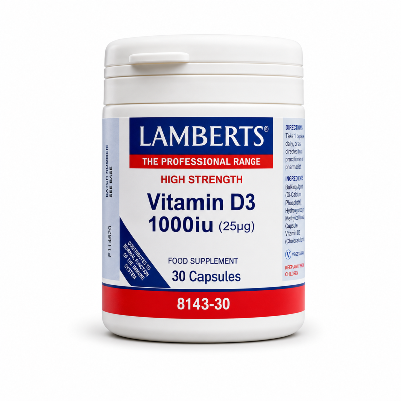 Lamberts Vitamin D3 1000IU 25mg 30 Tablets