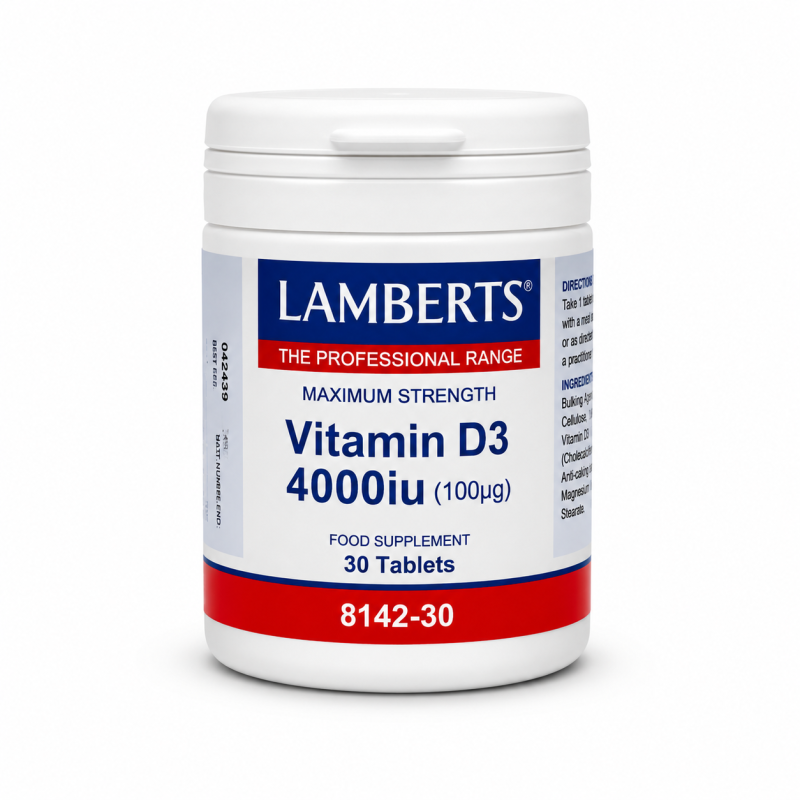 Lamberts Vitamin D3 4000IU 100mg 30 Tablets