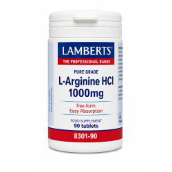 Lamberts L-Arginine Hci 1000mg 90 Tablets