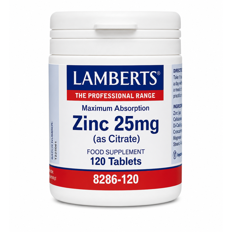 Lamberts Zinc Citrate 25mg 120 Tablets