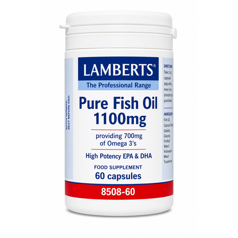 Lamberts Pure Fish Oil 1100mg 60 Capsules