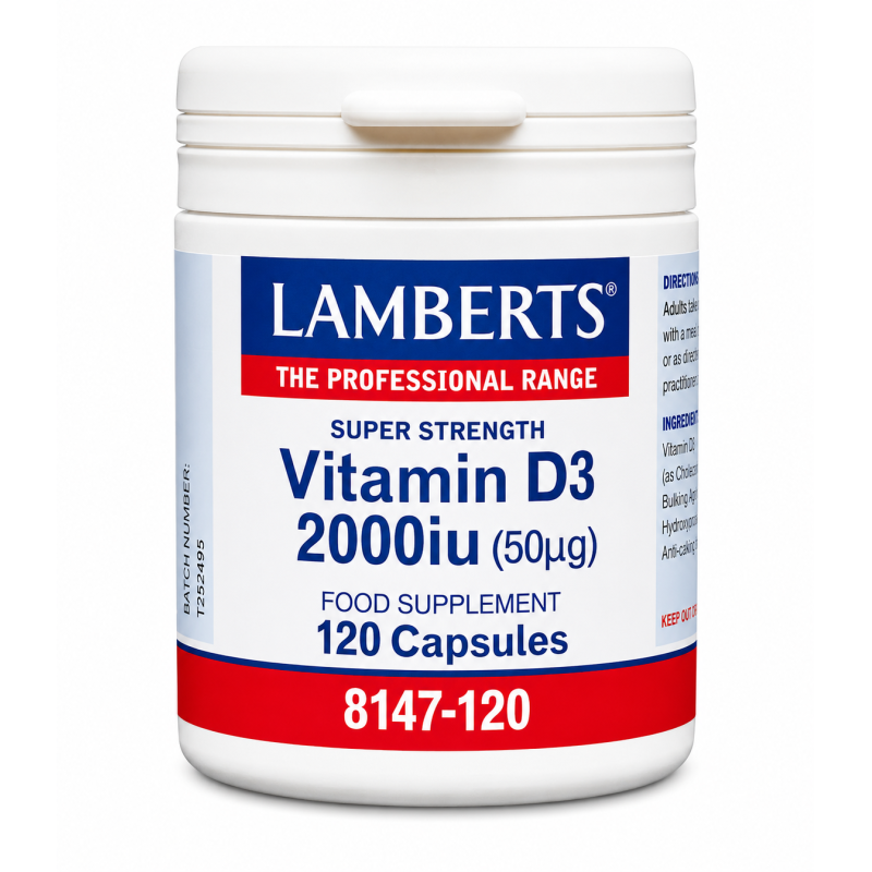 Lamberts Vitamin D3 2000IU 120 Capsules
