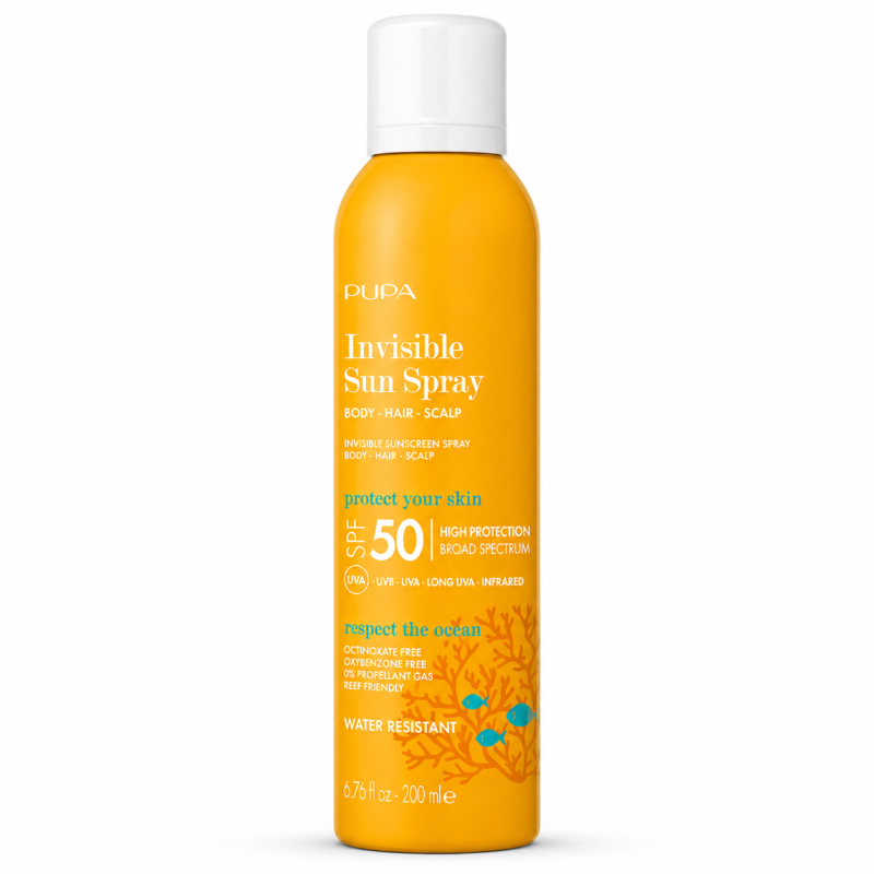 PUPA Invisible Sunscreen Spray SPF 50 Body, Hair & Scalp 200ml