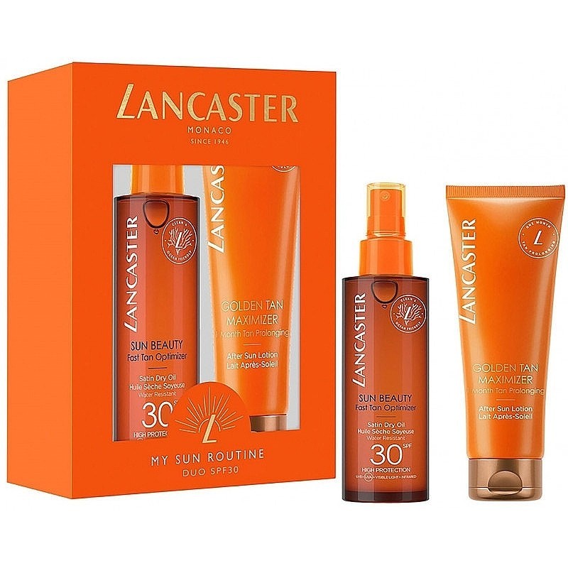 Lancaster Golden Tan Maximizer After Sun Oil SPF30 Set 150ml + Lotion 125ml
