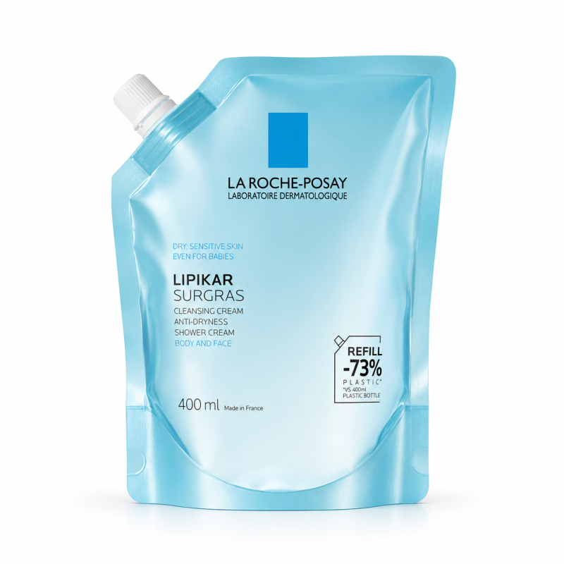 La Roche-Posay Lipikar Surgras Refill Soap-Free Cleansing Cream 400ml