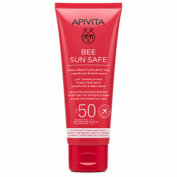 Apivita Bee Sun Safe Hydra Fresh Face & Body Milk Travel Size Hydrating SPF50 100ml