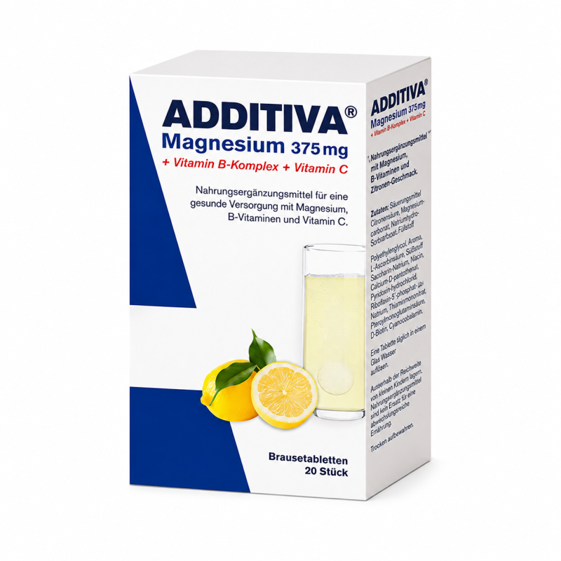 Additiva Magn 375 + B Complex + Vit C