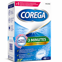 Corega 3 Minute Daily Cleanser Dentures 48 Tablets
